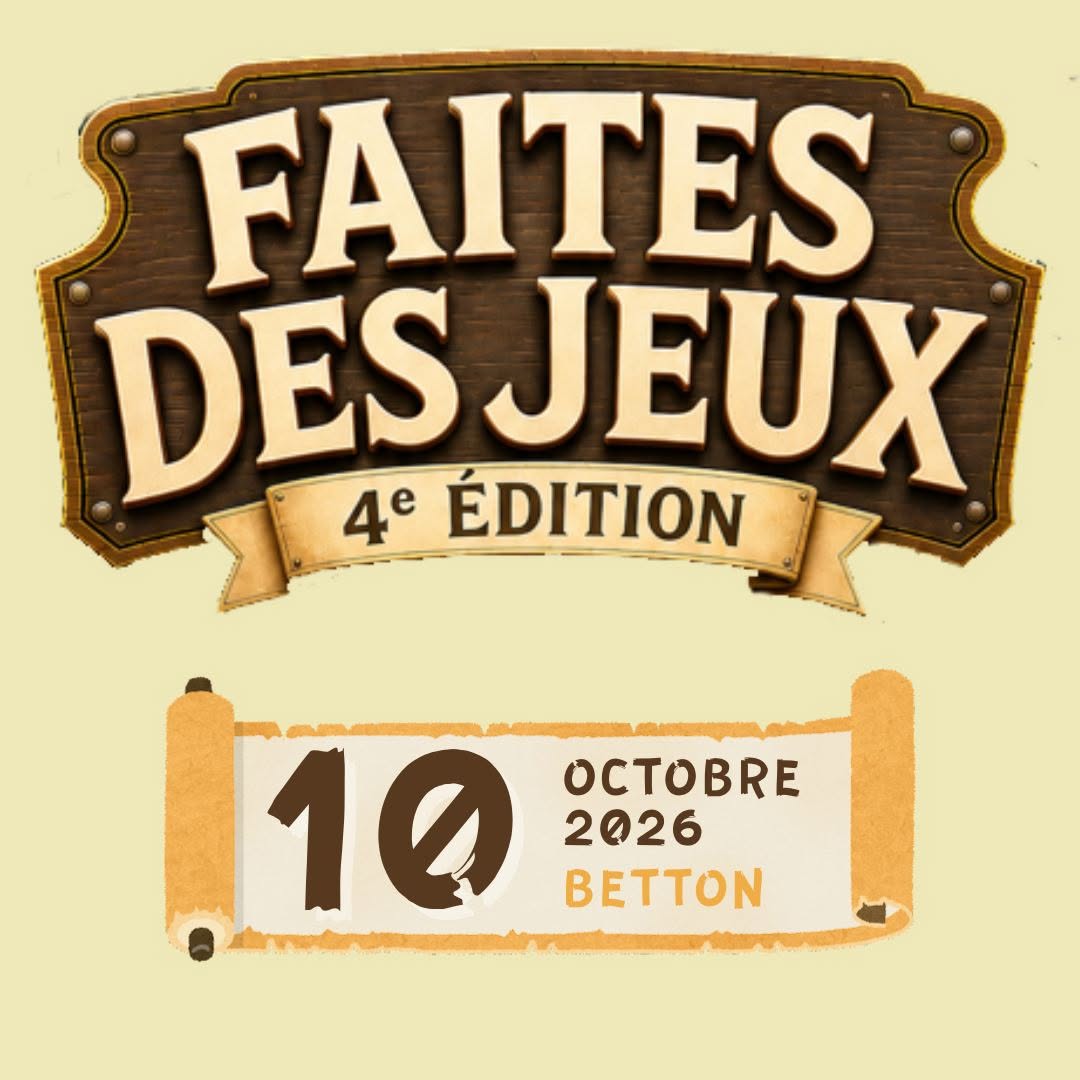 You are currently viewing FAITES DES JEUX 2026 : nos tables de jeu de rôle le samedi 10 octobre